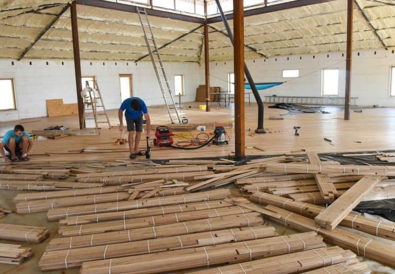 The Wood Floor - Laying the Floor