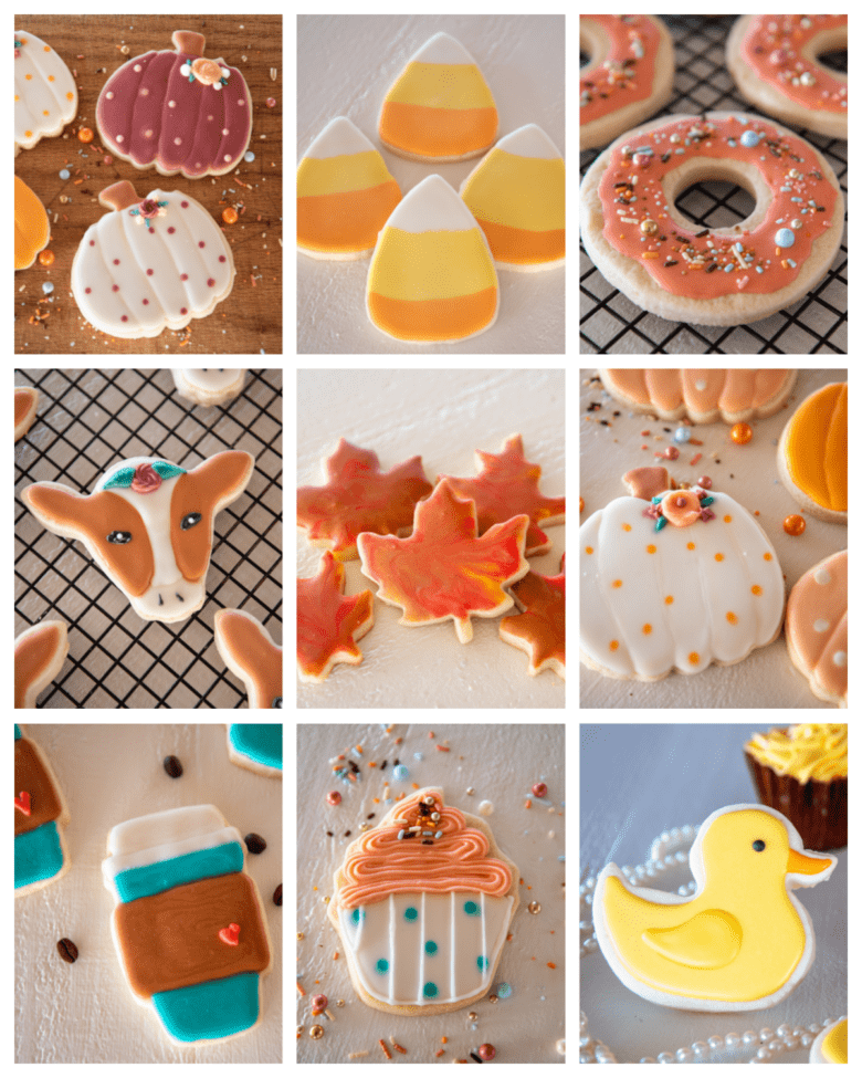 The Market at Oswald Vineyard - collage of pictures of decorated cookies.